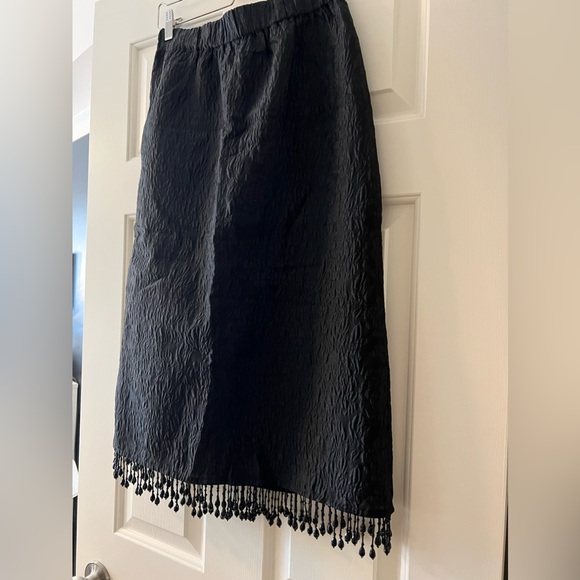 GANNI Bead-Embellished Jacquard Recycled Polyester-Blend Midi Skirt - Picture 5 of 14